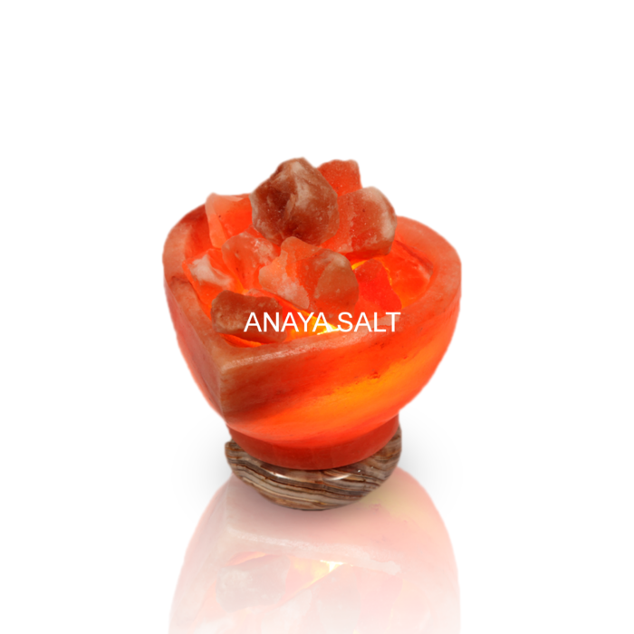 Heart Fire Bowl Salt Lamp 2
