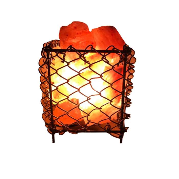 Metal Basket Lamps 7 X 7X 9 inches
