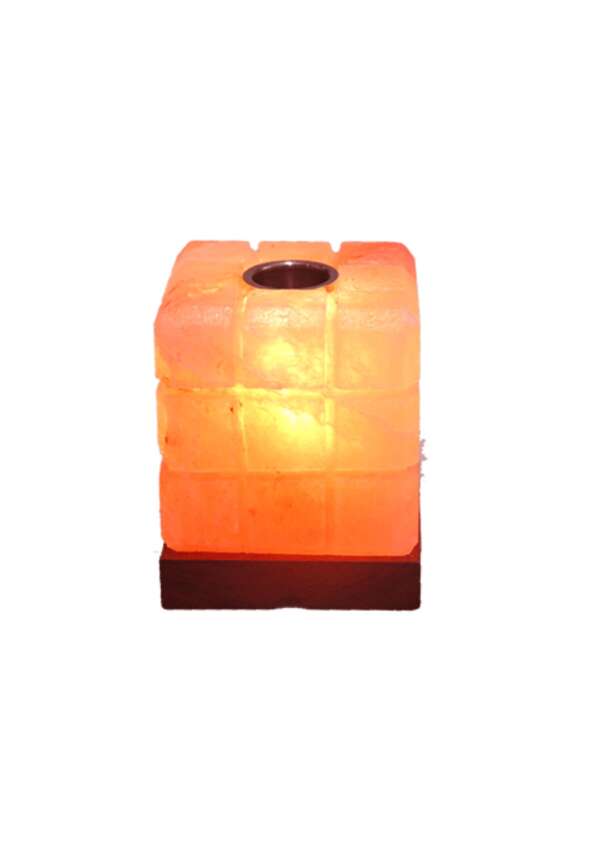 Himalayan Salt Lined Cube Shape Aroma Diffuser